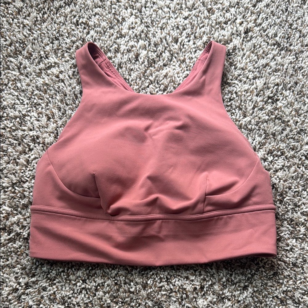 Women's Pink longline bra